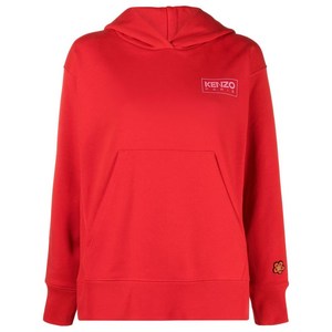 겐조 체스트 로고 프린트 디테일 후디