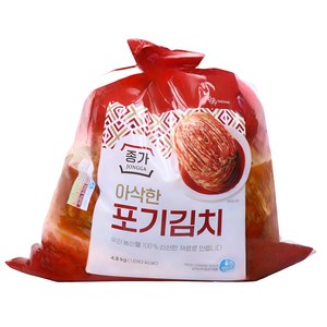 [종가] 아삭한 포기김치 4.8kg, 1개