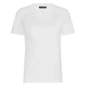 돌체앤가바나 엠보스드 로고 티셔츠, 화이트계열, Italy 40(KR 44)