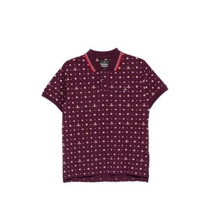 비비안웨스트우드 구체 프린트 폴로 셔츠, 바이올렛/보라계열+베이지계열, M(KR 100)