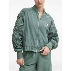 아디다스 개더 소매 봄버 재킷