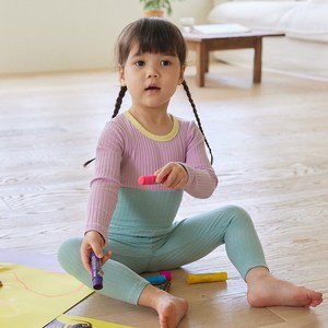 더맨디 크리미 아기내복 아기실내복 봄 여름 9부 신생아 유아 배앓이방지 실내복