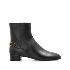 엠포리오아르마니 지퍼 장식 앵클 부츠 30mm, Italy 36(KR 23-23.5), 블랙계열