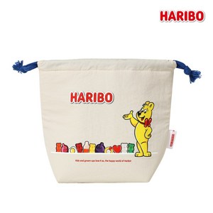 [하리보] 도시락 파우치, 아이보리, 1개