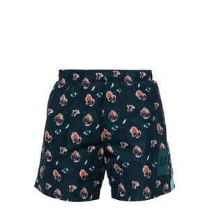 C.P.컴퍼니 아트 프린트 스윔 쇼츠, 블루계열, Italy 46(KR 100)