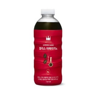 할리스커피 아메리카노, 1L, 1개입, 2개