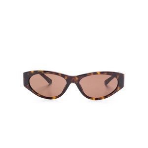 발렌시아가 타원형 프레임 선글라스, 40, 브라운계열