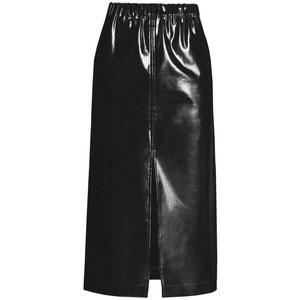 메종 마르지엘라 블랙 미디 스커트