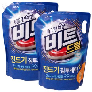 비트 드럼용 액상세제 리필, 2L, 2개