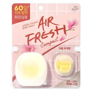 에어후레쉬 컴팩트 방향제 퍼퓸 부케향 본품 6ml + 리필 6ml 세트, 12ml, 퍼퓸 부케향, 1개