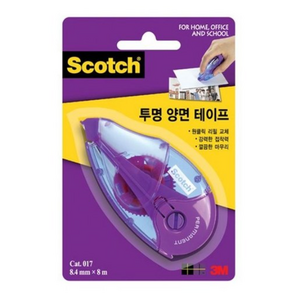 스카치 한손으로 쓰는 양면테이프 8.4mm x 8m, 3개