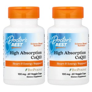 닥터스베스트 하이 앱솔션 CoQ10 100mg 베지 캡, 60정, 2개