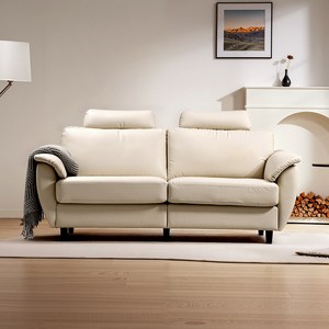 신소재 인조 가죽 3인용 소파 분리형 헤드레스트 방문설치