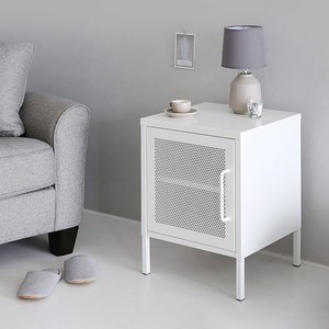 마켓비 HOLZ 캐비넷 협탁 420590, 화이트