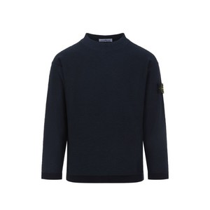 스톤 아일랜드 로고 패치 스웨트셔츠, 블루계열, Standard M(KR 95)
