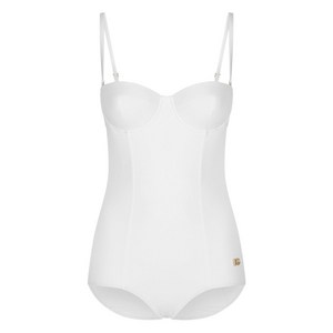 돌체앤가바나 로고 장식 원피스 수영복, 화이트계열, Italy 5(KR 66-77)