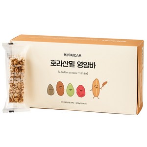 묘미담 호라산밀 영양바 단백질 에너지바 사무실간식, 216g, 1개