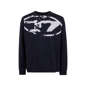 디젤 S-Boxt-N5 로고 프린트 크루 넥 스웨트셔츠, 블루계열, Standard L(KR 105)