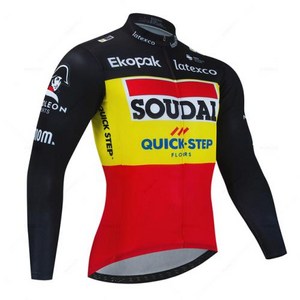 Soudal 남성용 통기성 사이클링 저지 슈트 퀵 스텝 여름 산악 자전거 의류, 150) jersey 15  5XL, 1개