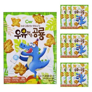 청우식품 우유먹은공룡 비스킷, 60g, 10개