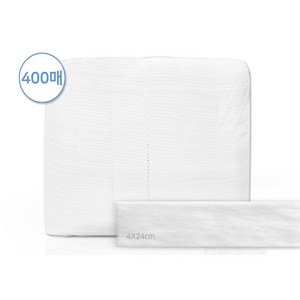 이뽀이뽀 순면 미절단 화장솜 4cm*24cm, 1개, 400매입