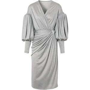 버버리 퍼프 소매 랩 드레스, 베이지계열, UK 8(KR 55)