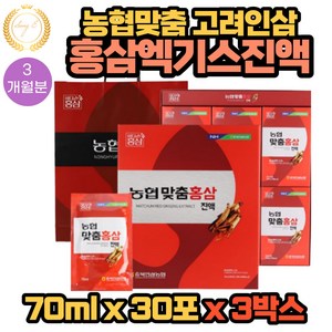 명절 선물 홍삼 정 진액 엑기스 30포 X 3박스 3개월분 고려 인삼 진세노사이드 10mg 식약처 해썹 인증 제품 추석 설 처가집 시댁 시어른 부모님 학원 선생님 은사님 선물