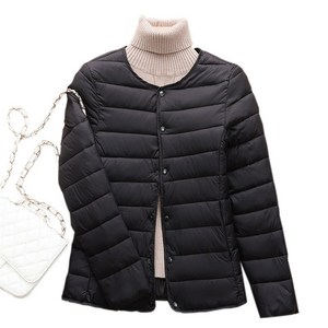 이큐메이드 여성용 슬림핏 경량패딩 자켓