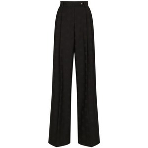 돌체앤가바나 로고 자카드 울 팔라초 팬츠, 블랙계열, Italy 36(KR 33)