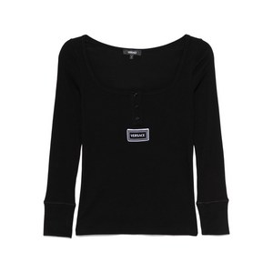 베르사체 로고 패치 티셔츠, 블랙계열, Numeric 3