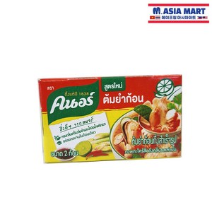 태국 Kno 크노르 톰얌 똠얌 큐브형 육수 24g / TOM YUM BROTH CUBE 똠얌꿍 똠양꿍, 1개