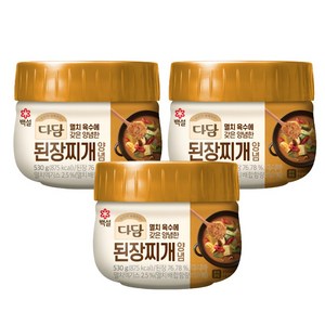 다담 된장찌개 양념 530g, 3개