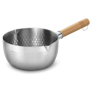 키친아트 인덕션 IH 스텐 해머톤 편수냄비, 18cm, 1개