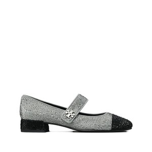 토리 버치 캡 토 크리스털 메리 제인 펌프스 25mm, US 11(KR 280), 실버계열