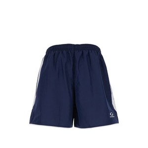 발렌시아가 로고 프린트 스트라이프 디테일 쇼츠, 블루계열, Standard S(KR 100)