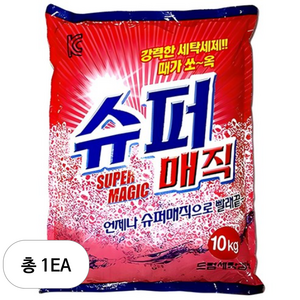 크린테크 슈퍼매직 분말세제 리필, 10kg, 1개