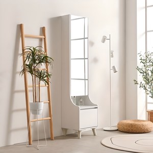 데코라인 시크 전신거울 수납화장대 방문설치