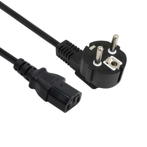 넥시 컴퓨터 모니터 프린터 3구 전원 코드 선 AC 220V 파워 케이블 블랙