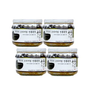 죽장연 프리미엄 전통된장 500g 네통 100% 국산콩된장, 4개