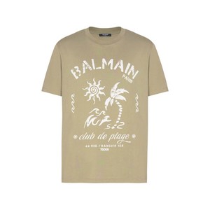 발망 크루넥 반소매 티셔츠, 그린계열, Standard S(KR 100)