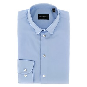 엠포리오아르마니 버튼 셔츠, 블루계열, Collar (cm) 43