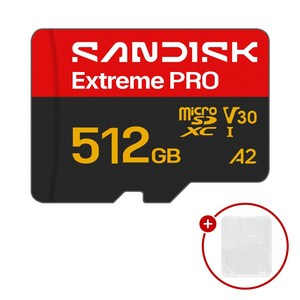 샌디스크 마이크로SD카드 Extreme PRO 익스트림 프로 SDSQXCJ + SD카드 케이스 패키지