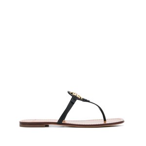 토리 버치 T-메달리온 플랫 샌들, US 5.5(KR 225), 블랙계열