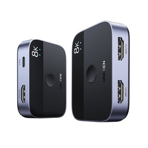 UGREEN 유그린 HDMI 2.1 2대1 양방향 스위치 8K60Hz 4K120Hz 셀렉터 PC Xbox시리즈X/S PS5/4 TV박스/스틱 닌텐도 스위치 애플TV 노트북 어댑터용