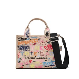 마크제이콥스 펑크 스크리블 캔버스 스몰 토트 백
