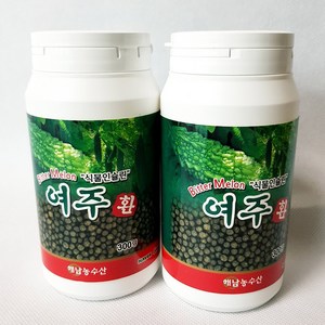 해남농수산 국산 무농약 인증 원료 100% 여주환 여주 저온가공 대용량, 300g, 2개