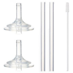 하이비 더블하트 그로미미 유피스 호환 2단계 간편 교체용 빨대세트, 화이트, 1세트