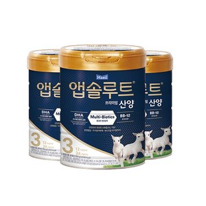 앱솔루트 프리미엄 산양분유 3단계, 750g, 6개