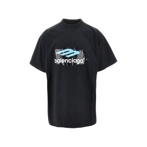 발렌시아가 로고 티셔츠, 블랙계열, Standard S(KR 100)
