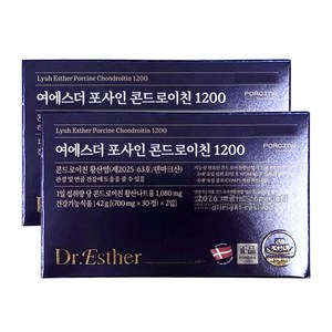 에스더포뮬러 관절연골엔 여에스더 포사인 콘드로이친 1200 42g, 60정, 2개